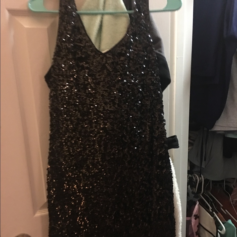 Black Sequin Cocktail dress